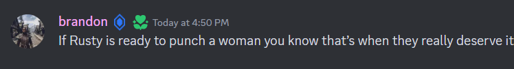 A comment that says I think they deserve it